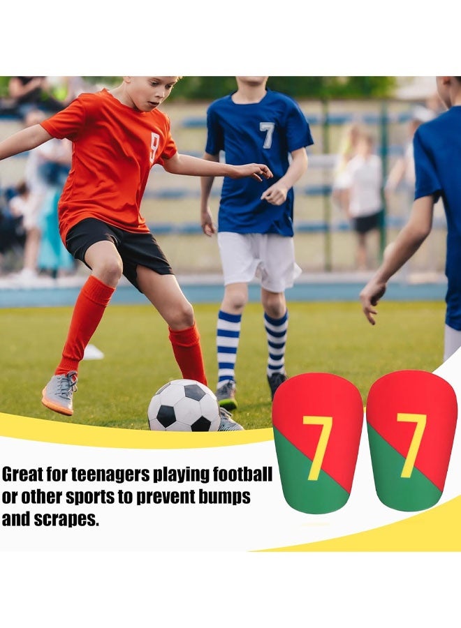 Mini Football Shin Guards, 3.15x1.97in Extra Small Soccer Shin Protector Miniature Lightweight Protective Shin Pads Equipment For Man Youth Adults Women Kids Boys Girls - Image 5